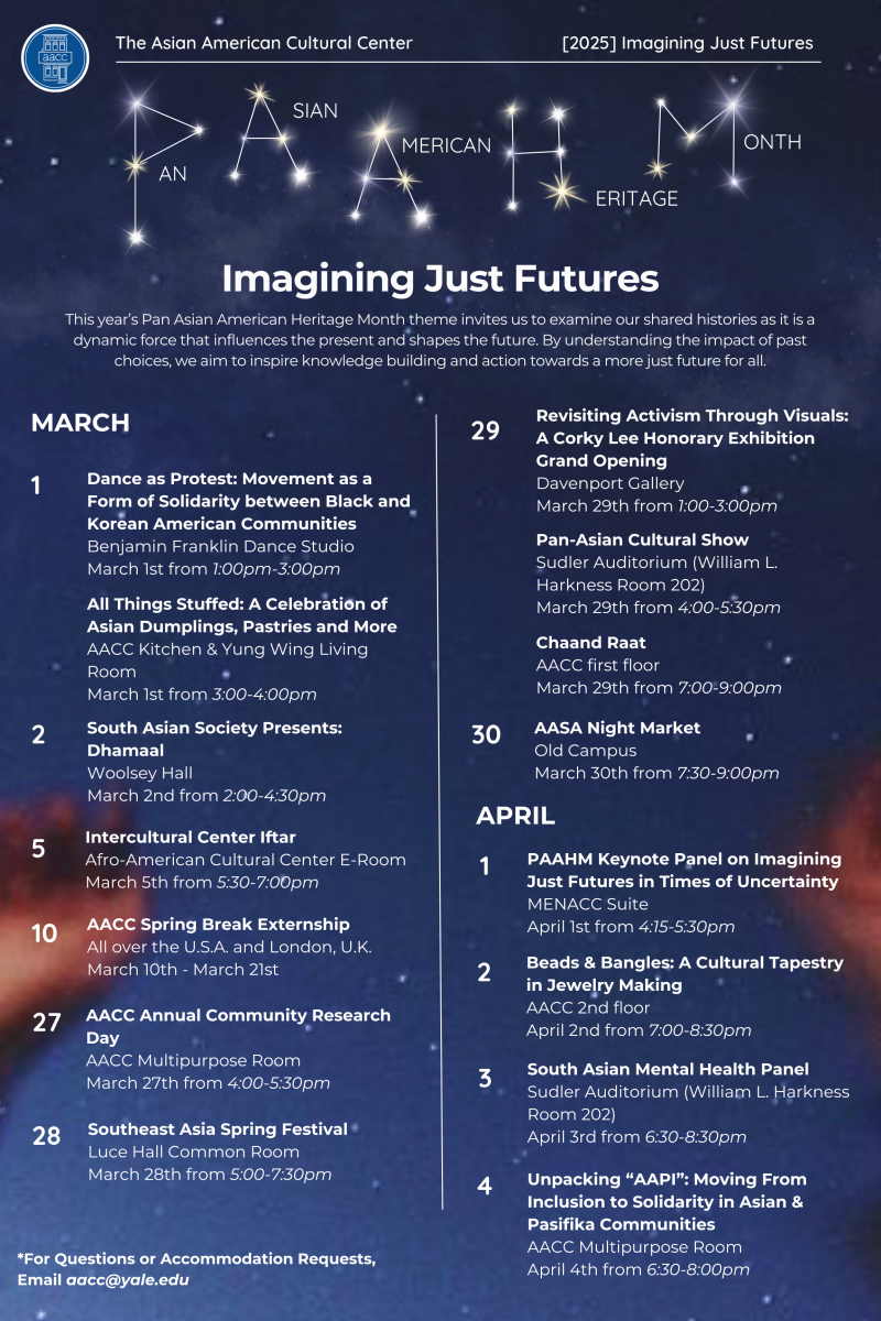 Pan-Asian American Heritage Month 2025 calendar of events